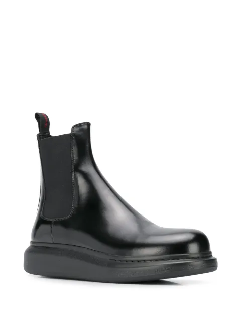 ALEXANDER MCQUEEN WEDGE CHELSEA BOOTS