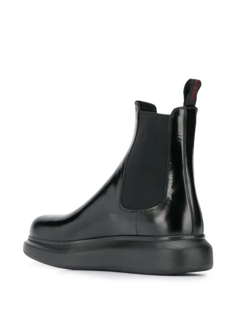 ALEXANDER MCQUEEN WEDGE CHELSEA BOOTS