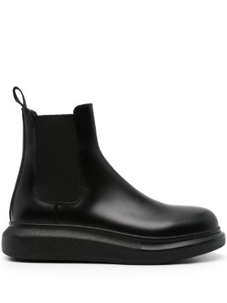 Alexander McQueen Hybrid Chelsea Boots Noir FARFETCH FR