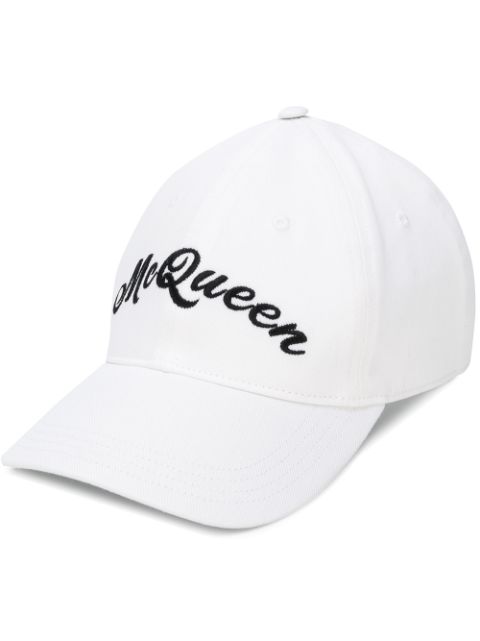 Alexander McQueen logo embroidered baseball hat Men