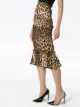 Dolce & Gabbana leopard print pencil skirt