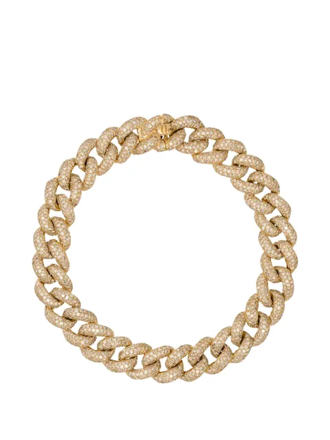 SHAY 18K yellow gold diamond chunky chain bracelet