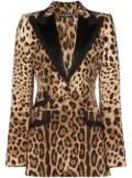 Dolce & Gabbana Turlington leopard-print blazer - Brown
