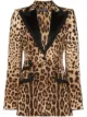 Image 1 of Dolce & Gabbana leopard print tailored blazer