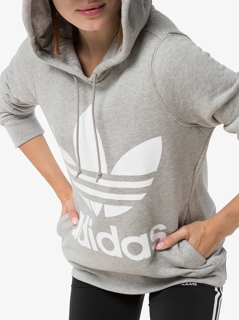 adidas Hoodie met logo Grijs