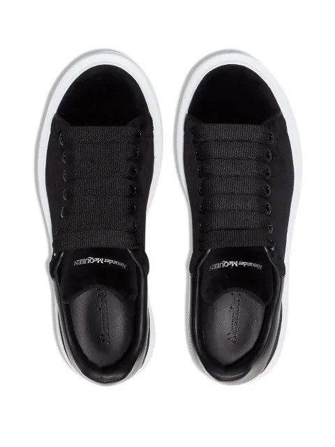 alexander mcqueen black velvet shoes
