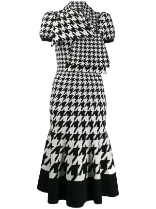 alexander mcqueen houndstooth dress