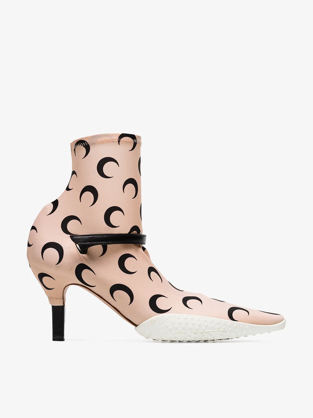MARINE SERRE MARINE SERRE PINK 50 MOON PRINT ANKLE BOOTS,F06SS1913951740
