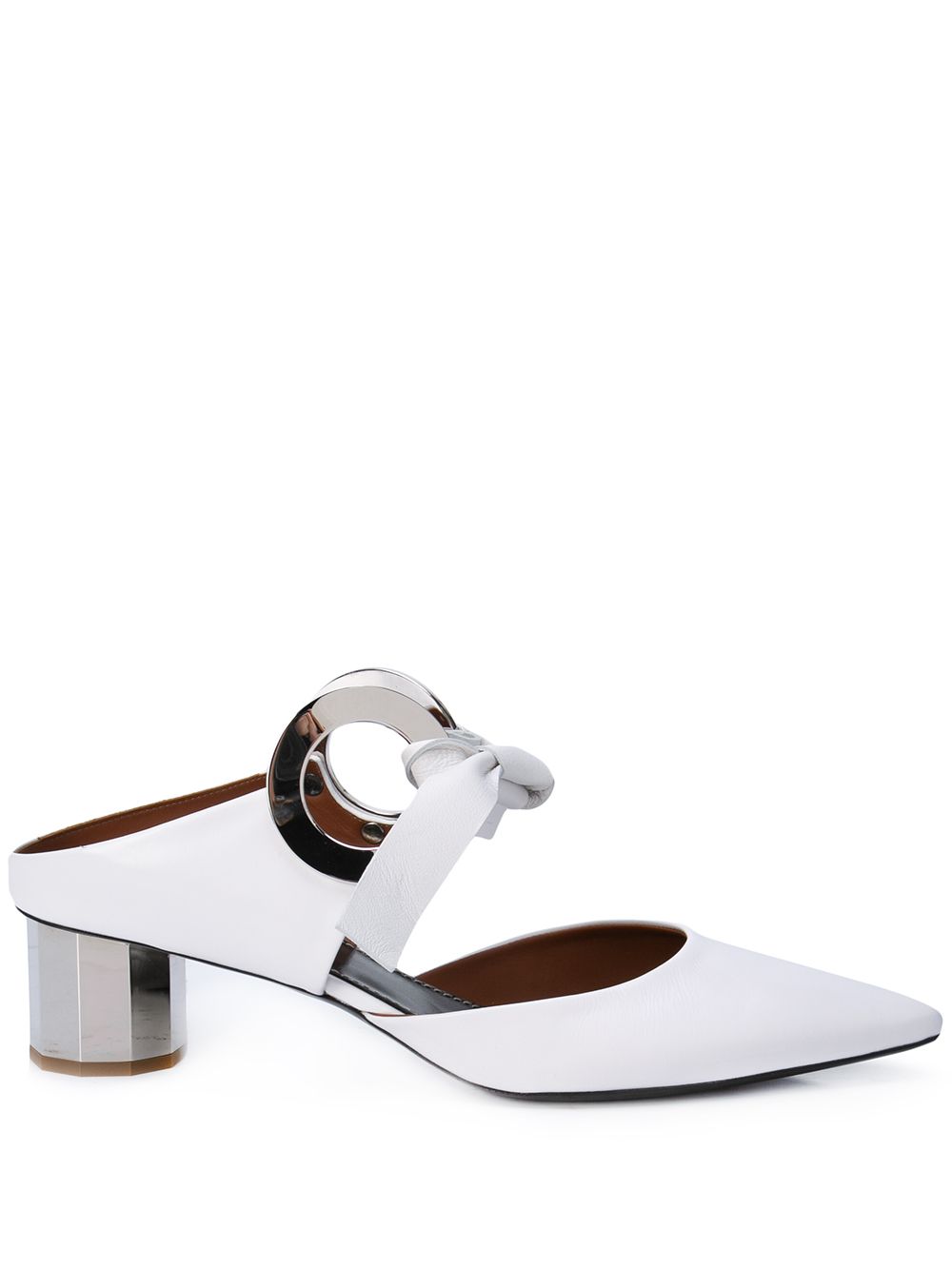 PROENZA SCHOULER PROENZA SCHOULER TIE DETAIL MULES - WHITE