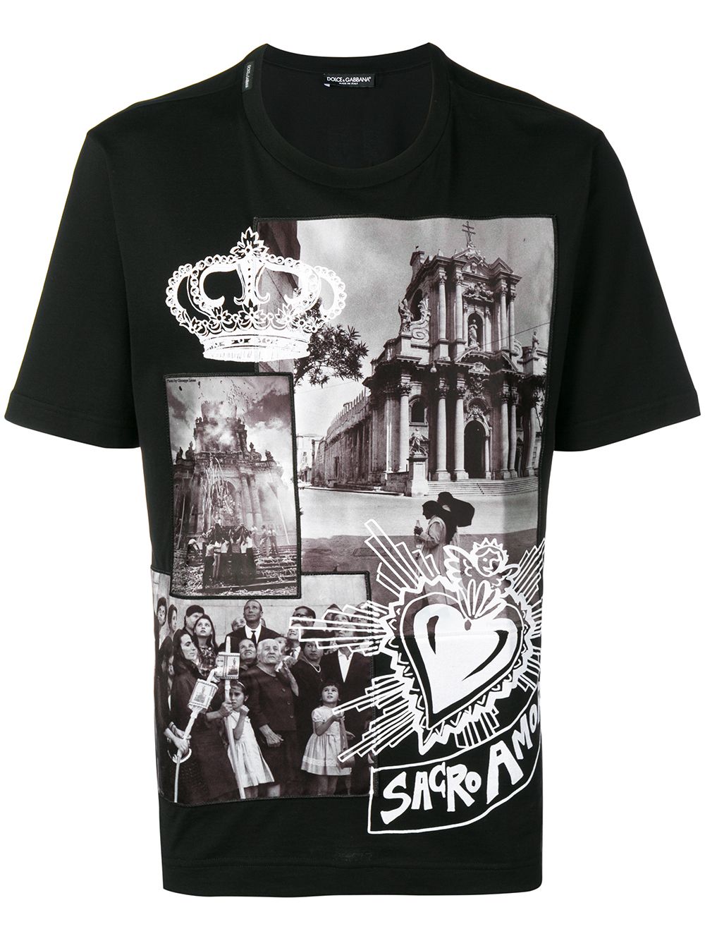 фото Dolce & Gabbana футболка с графичным принтом