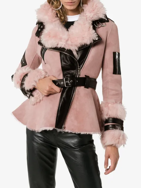 alexander mcqueen shearling jacket