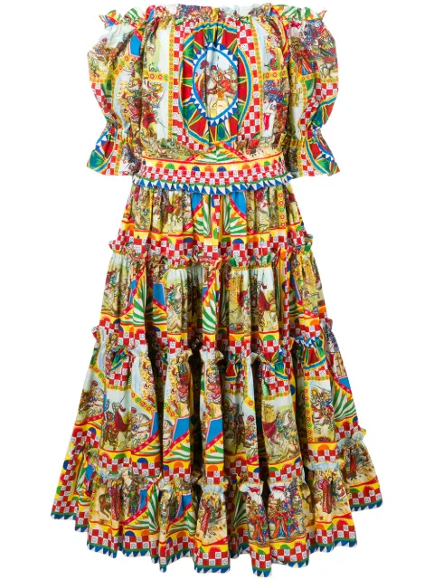 Dolce & Gabbana Sicilian Carretto print dress