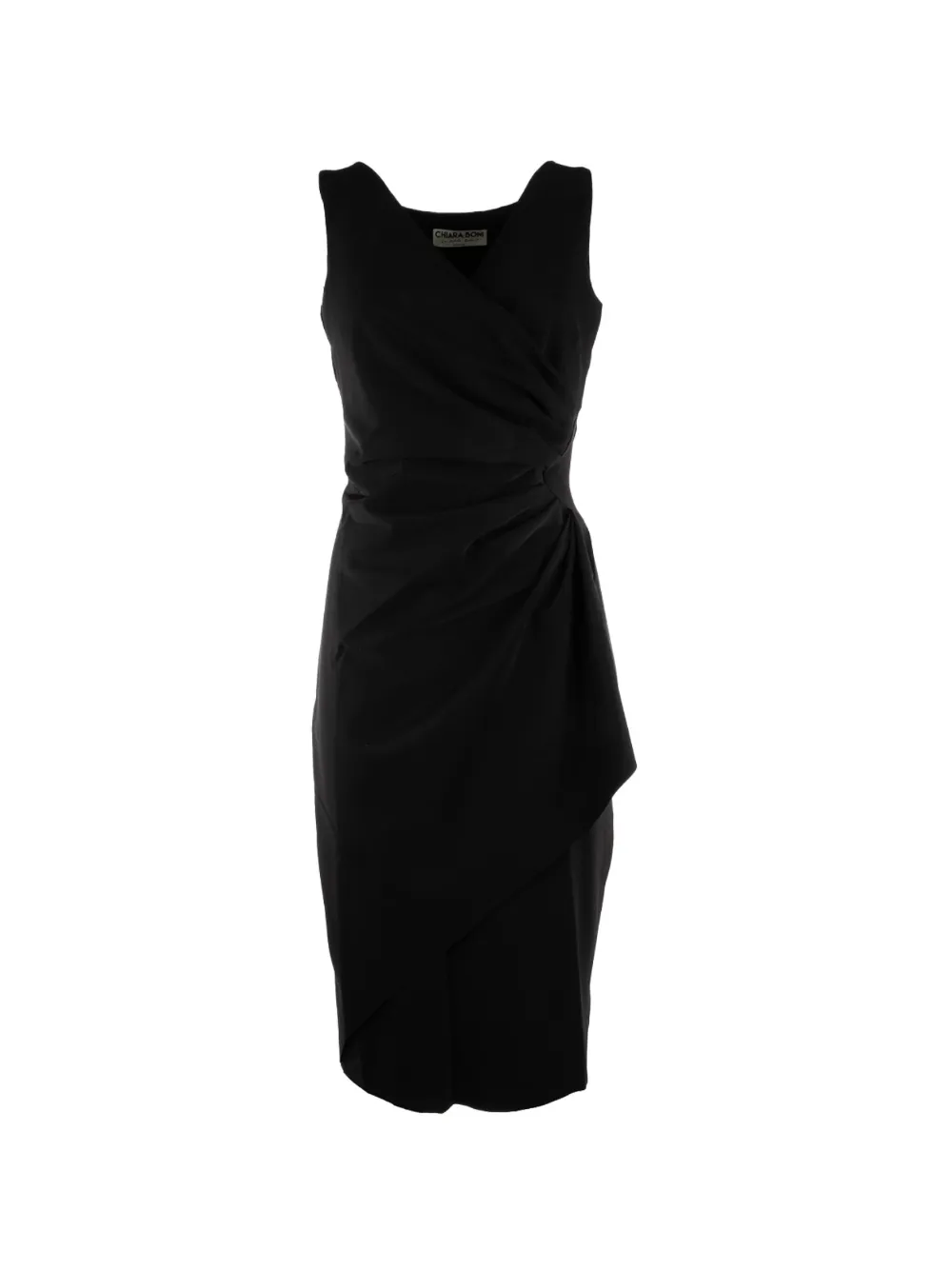 CHIARA BONI La Petite Robe Vestito midi con ruches - Nero