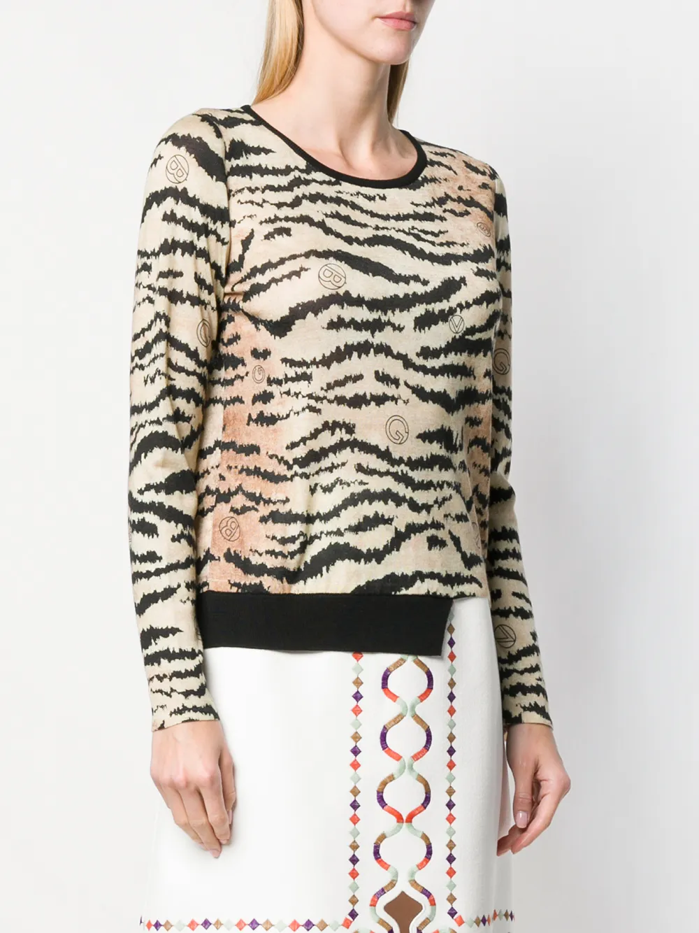 Giambattista Valli Trui met tijgerprint Beige