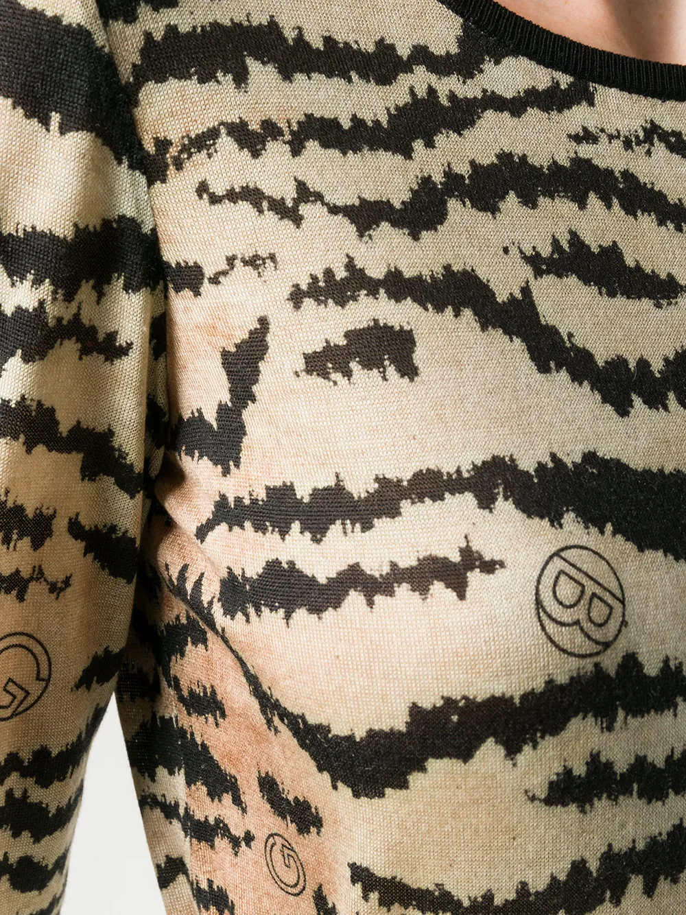 Giambattista Valli Trui met tijgerprint Beige