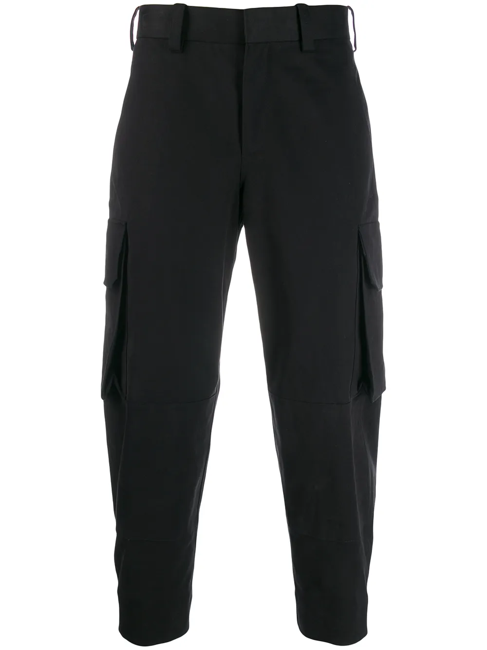 NEIL BARRETT NEIL BARRETT TAPERED CARGO TROUSERS - BLACK