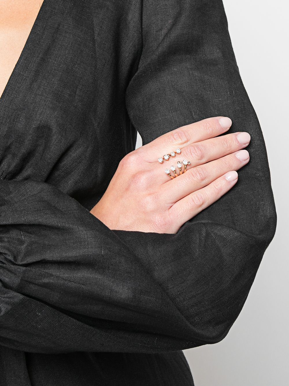 Delfina Delettrez Ring met diamant - Zilver