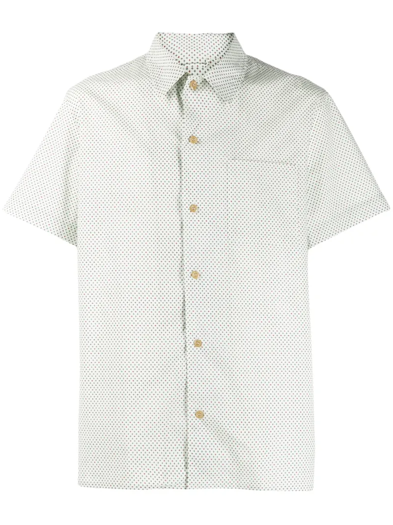 A.P.C. рубашка с узором в горох