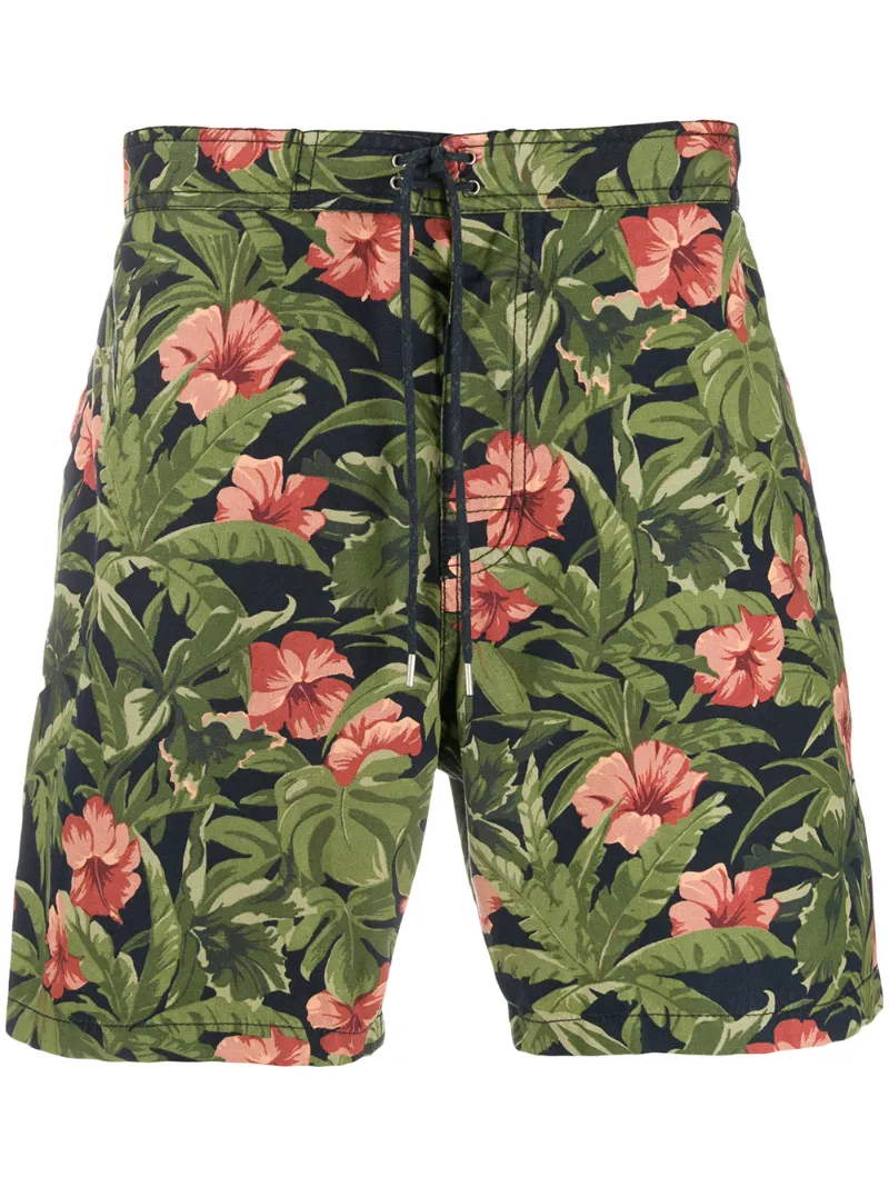 A.P.C. бермуды с цветочным принтом