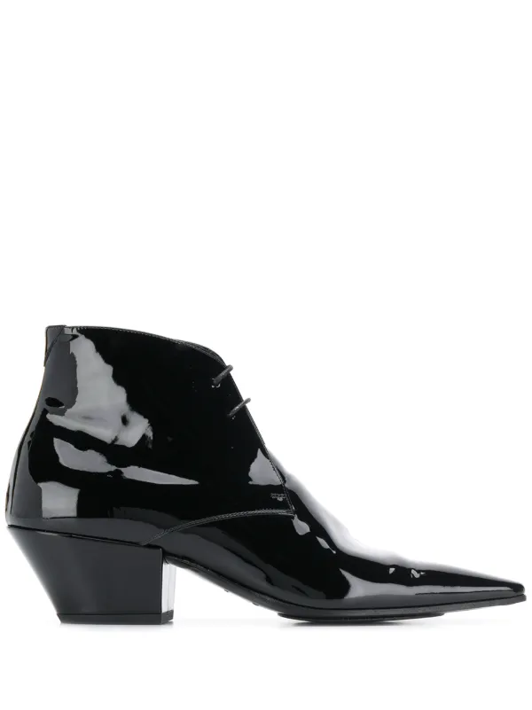 saint laurent lace up boots