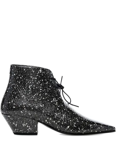 Saint Laurent Belle 45 lace-up boots