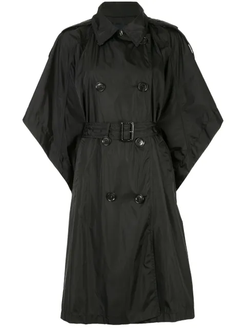 JUUN.J JUUN.J SHORT-SLEEVED PONCHO - BLACK