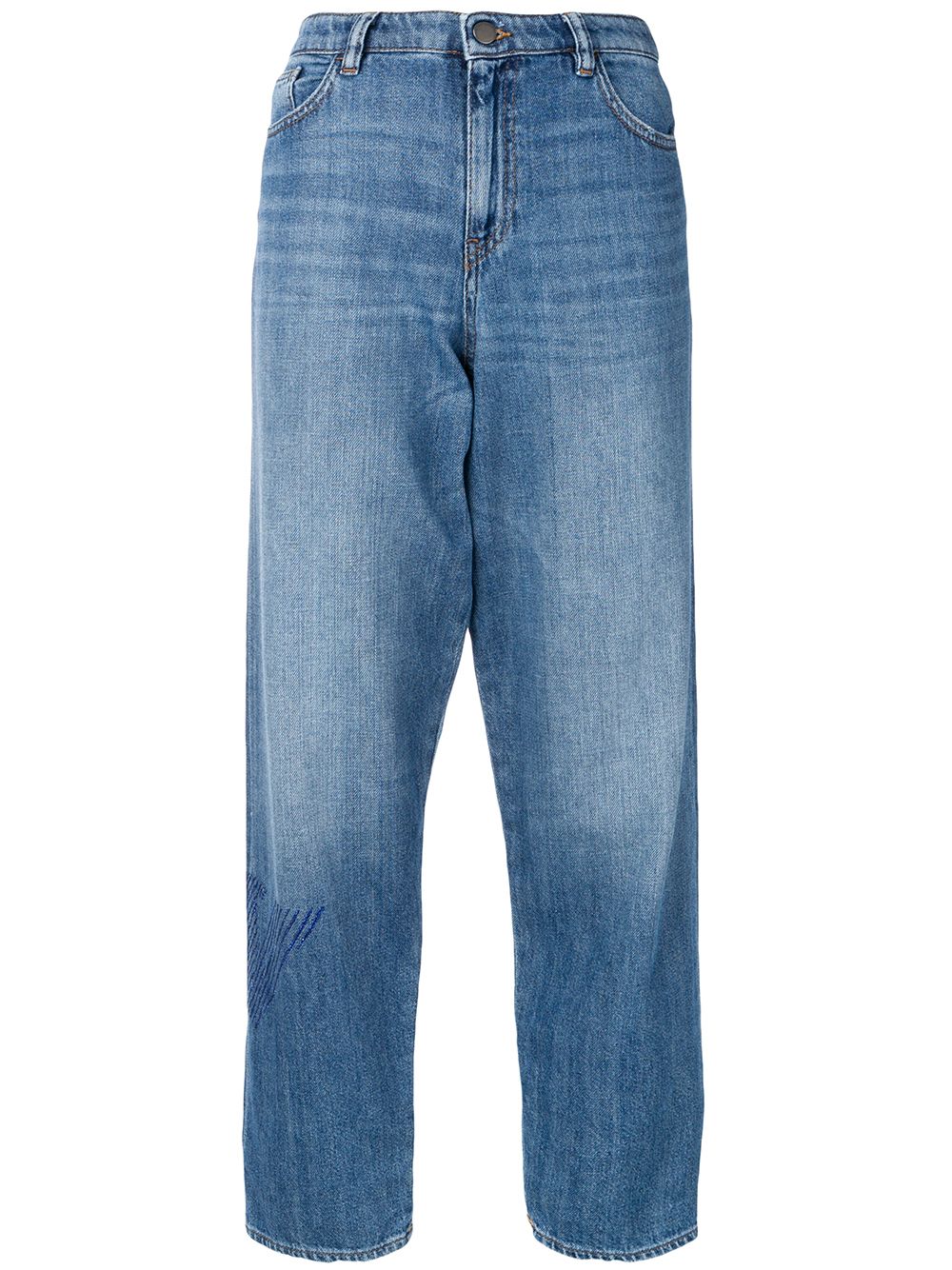фото Emporio Armani джинсы свободного кроя с логотипом
