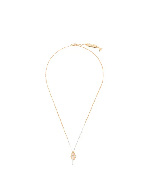 Coup De Coeur cross and disc necklace
