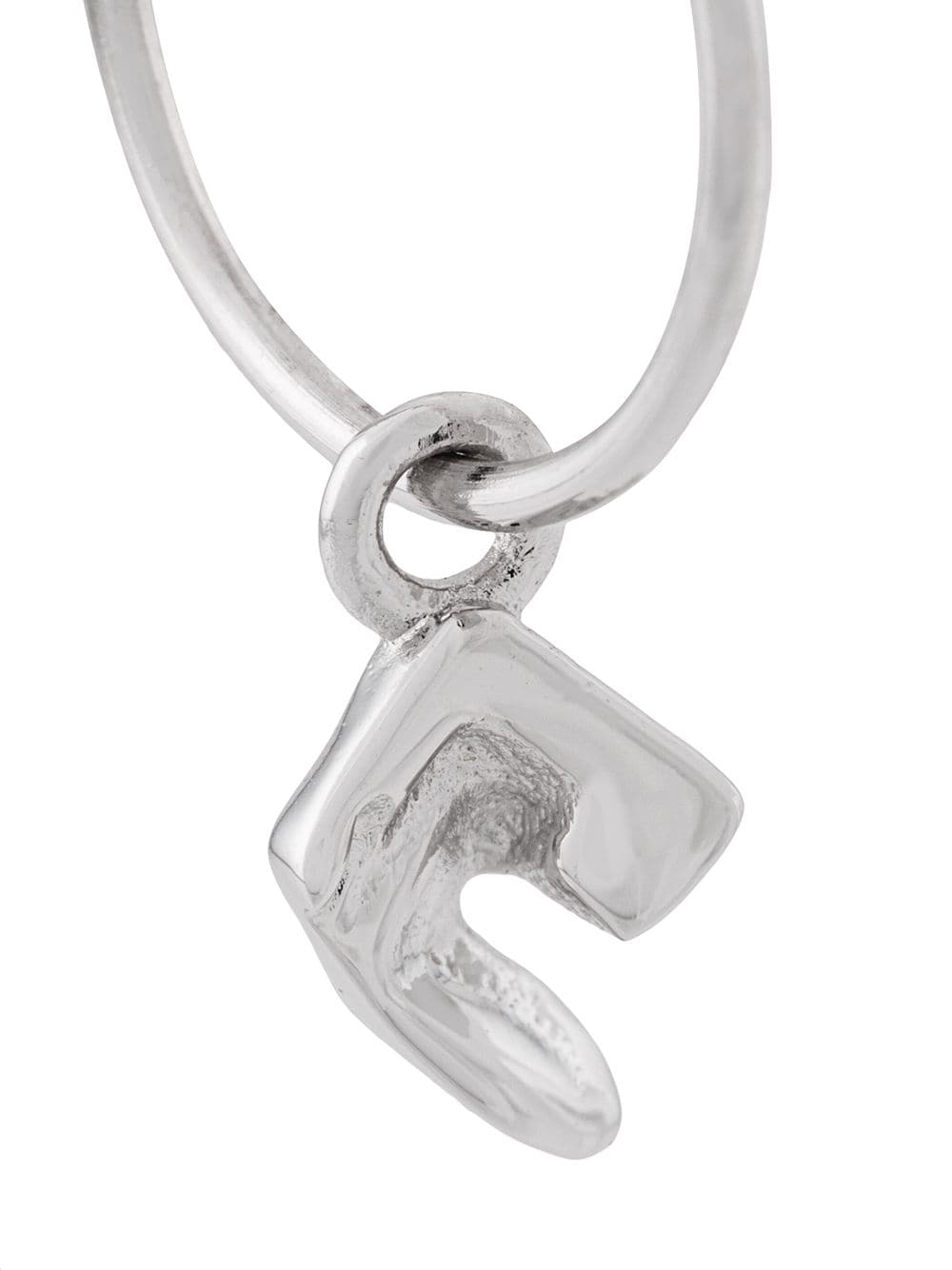 Shop Coup De Coeur Vortex Hoop Earrings In Silver