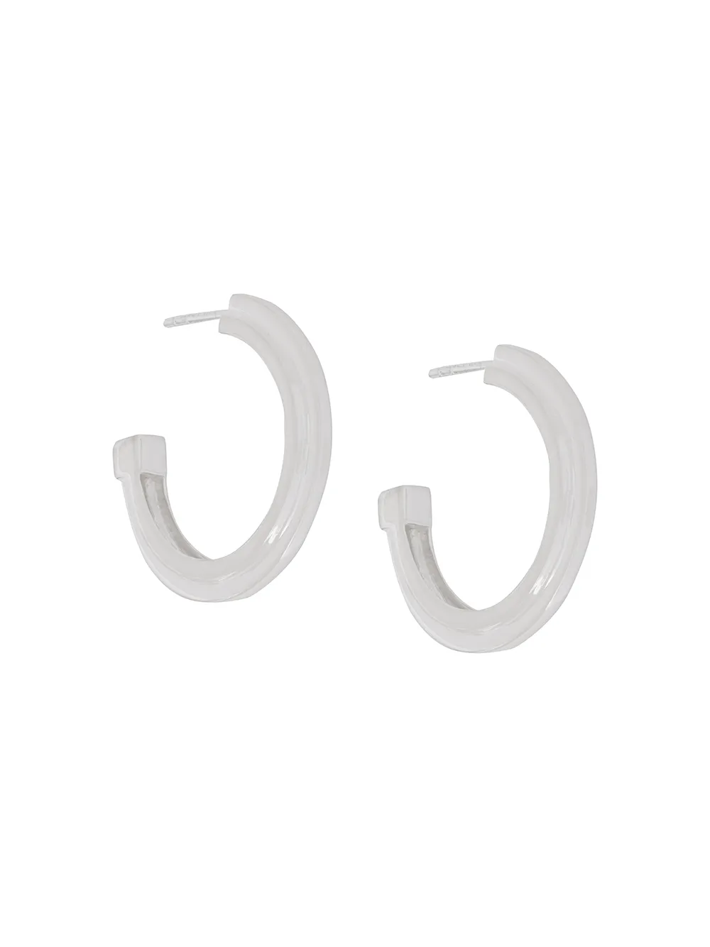 Rachel Jackson Large Stepped Hoops Farfetch