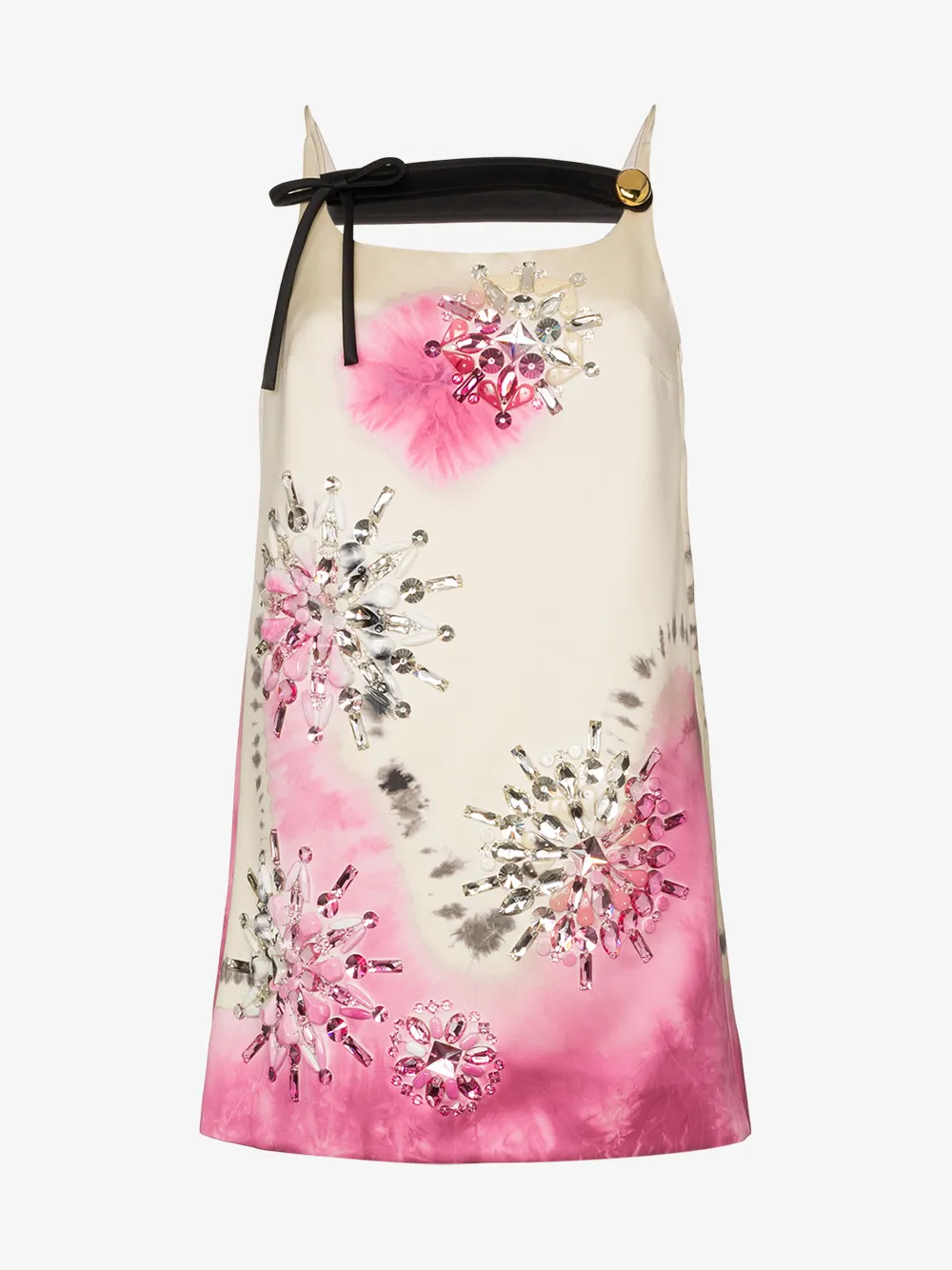 PRADA PRADA DUCHESSE DRESS WITH TIE DYE PRINT,P38L4RS1911ULS13956142