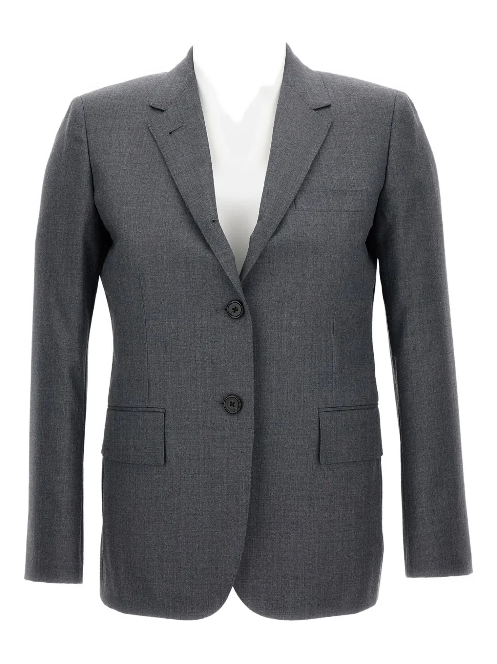 Thom Browne Super 120s single-breasted blazer | Grey | Image 1