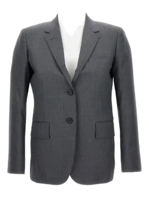 THOM BROWNE グレー ジャケット Thom Browne クロップド ジャケット | グレー | FARFETCH JP