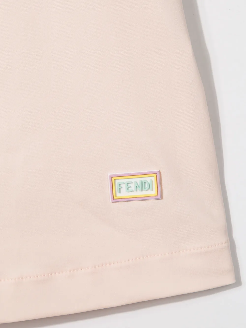 Fendi Kids Jurk met open schouders Roze