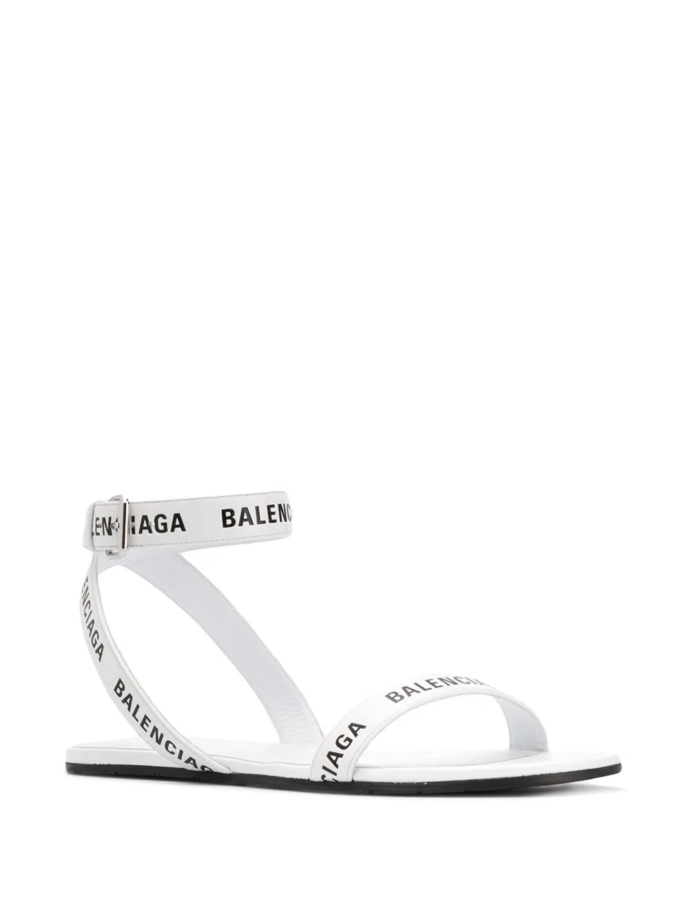 Balenciaga Sandalen met logo bandje Wit