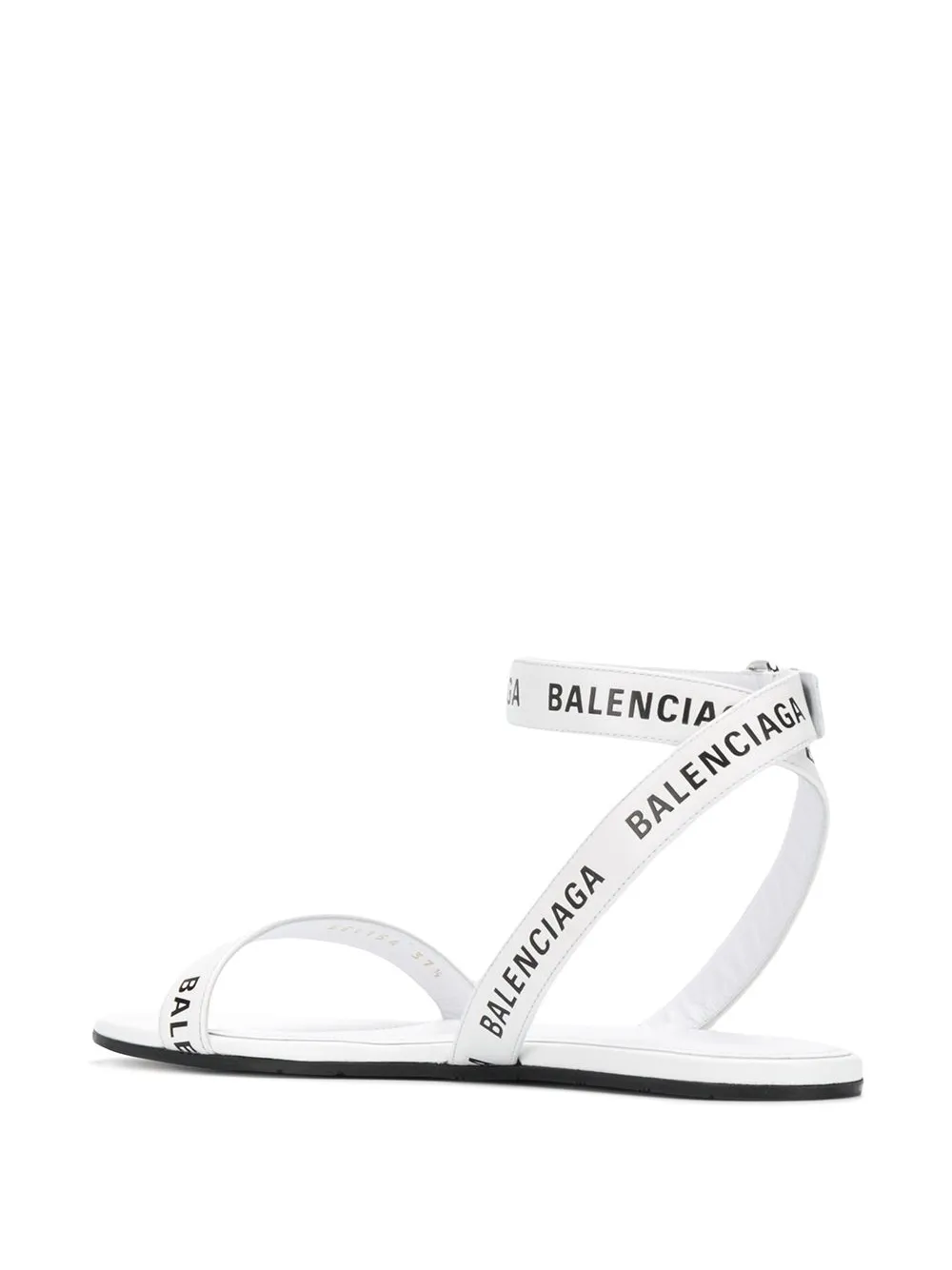 Balenciaga Sandalen met logo bandje Wit