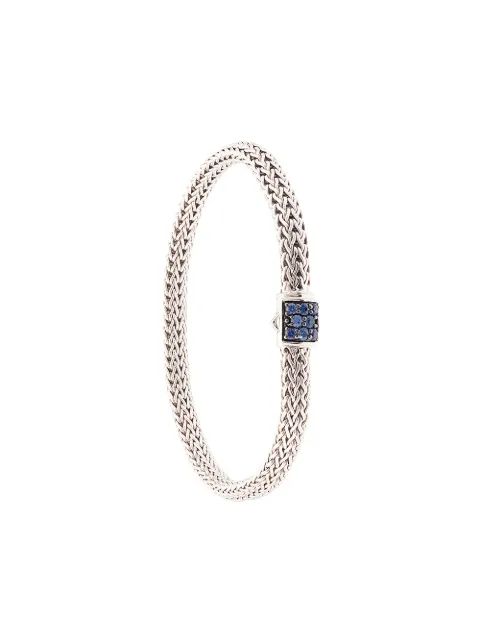 John Hardy pulsera Classic Chain con zafiro en pavé de 5mm