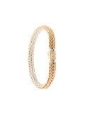 John Hardy 18kt yellow gold and sterling silver Classic Chain reversible bracelet