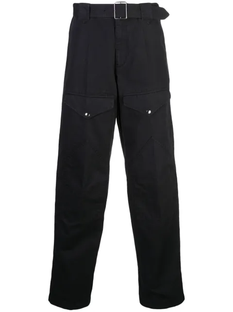 Givenchy pantalones rectos con cinturón