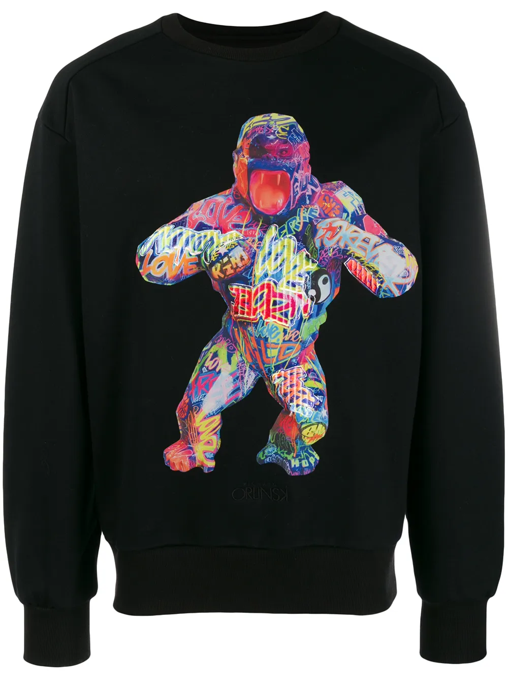 Juun.J Sweatshirt mit Print - Schwarz