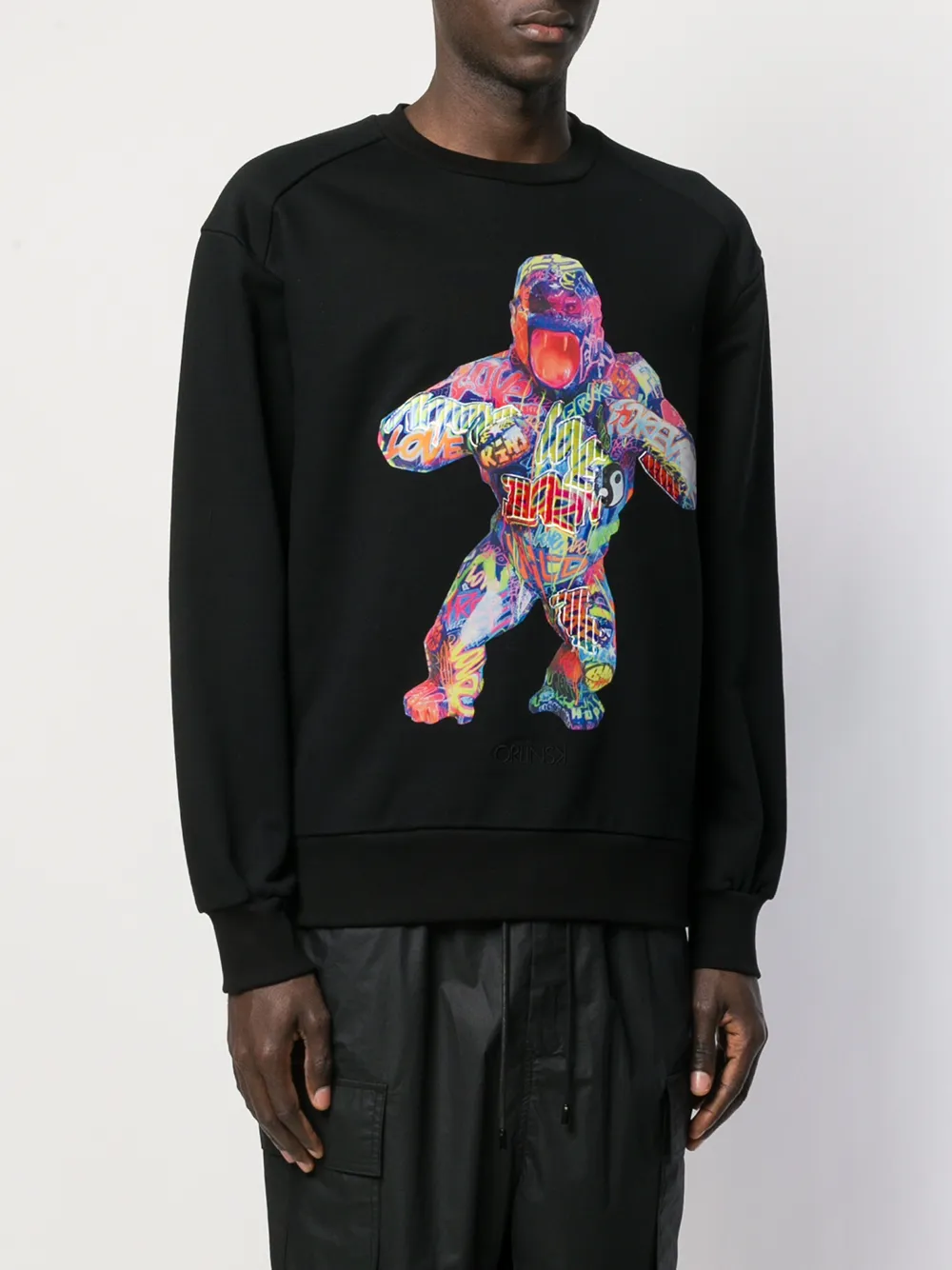 Juun.j Sweatshirt Mit Print   Schwarz 