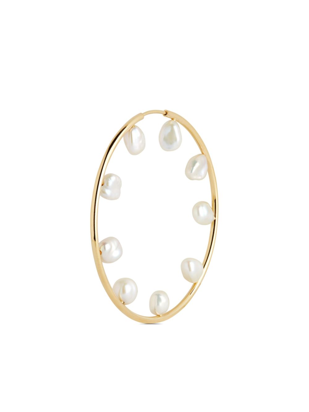 Maria Black Baroque Hoop 50 earring - Gold