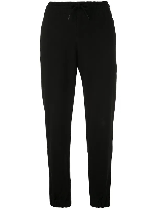 black slim fit track pants