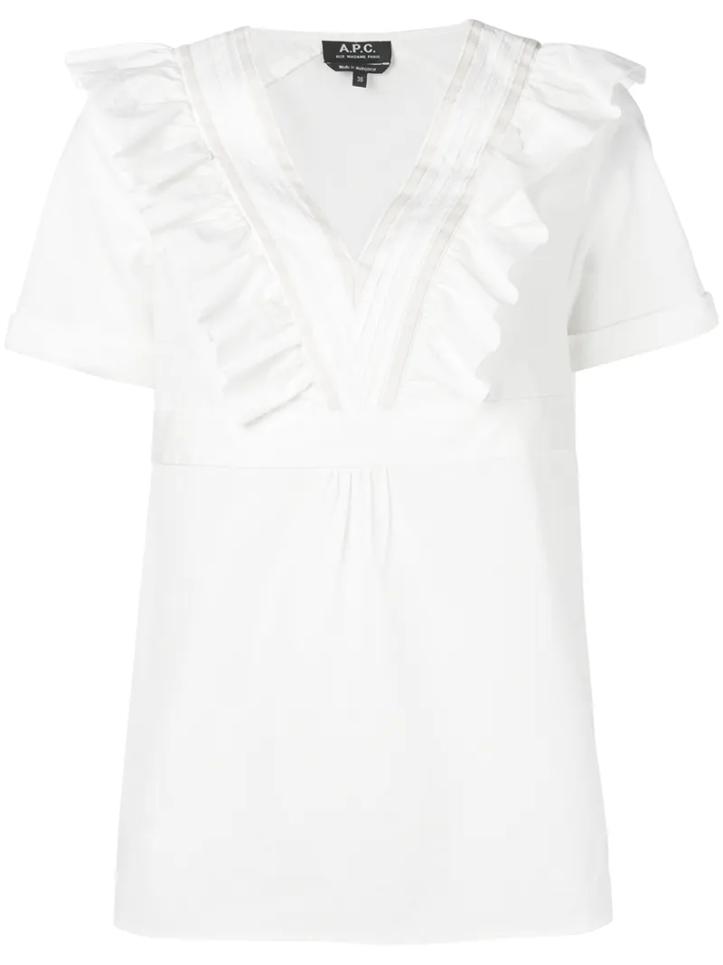 A.P.C. блузка с вышивкой