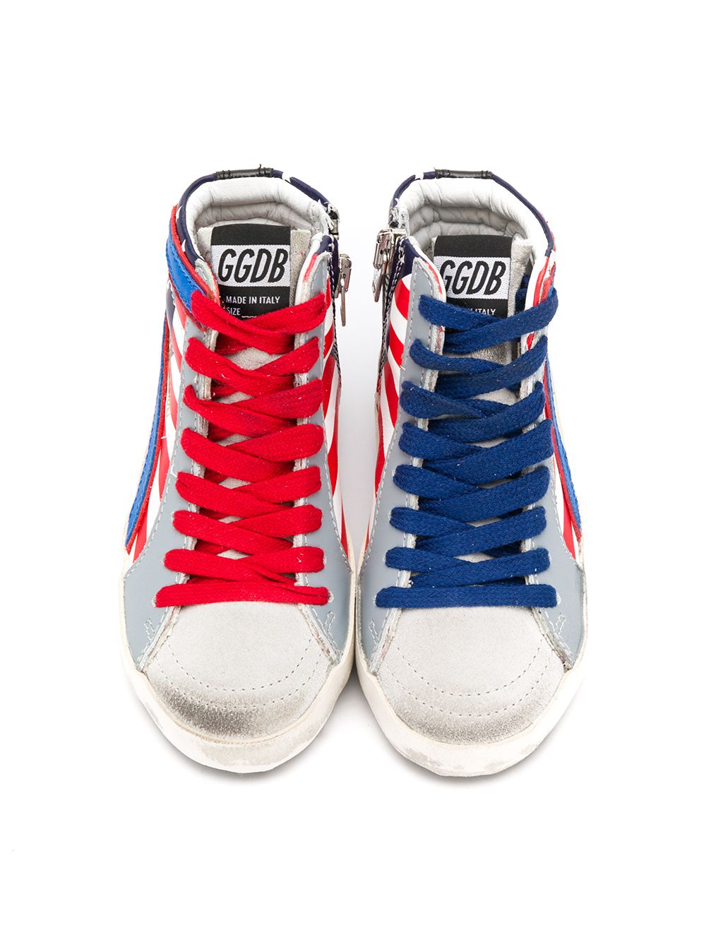 фото Golden goose kids высокие кеды с принтом
