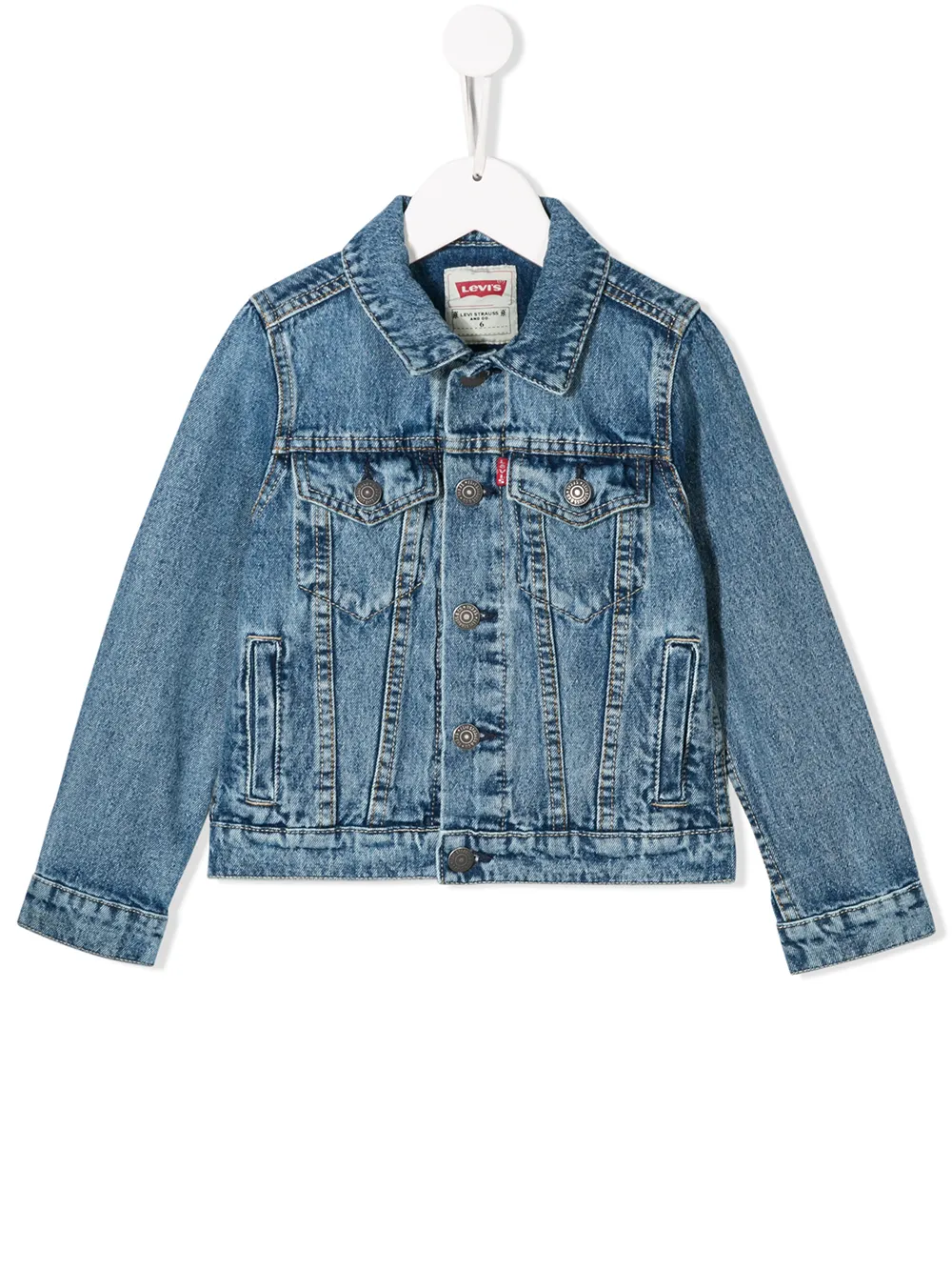 фото Levi's kids классическая джинсовая куртка