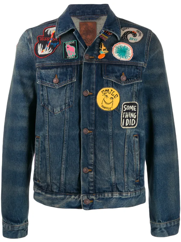Deus Ex Machina Jeansjacka Med Märken Farfetch Deus Ex Machina Jeansjacka Med Märken Farfetch