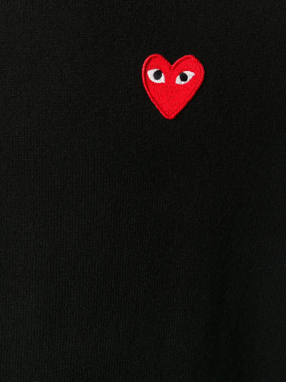 Comme Des Garçons Play Logo Patch Jumper - Farfetch