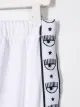 Chiara Ferragni Kids بنطال كاجوال مخطط بأبليكة