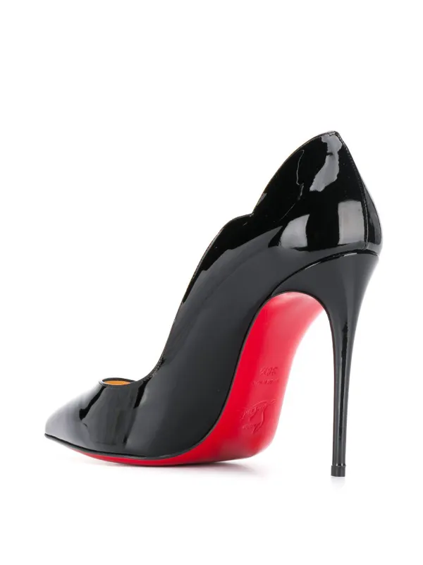 Christian Louboutin Hot Chick Contrast Bottom Pumps Black - Main Image